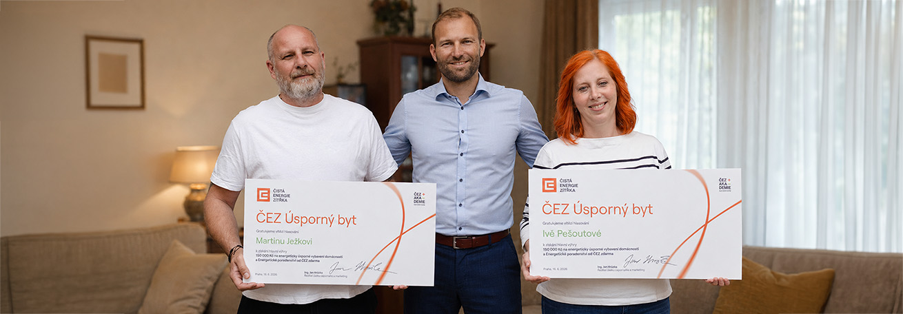 ČEZ &Uacute;sporn&yacute; byt - vyhl&aacute;&scaron;en&iacute; v&iacute;tězů