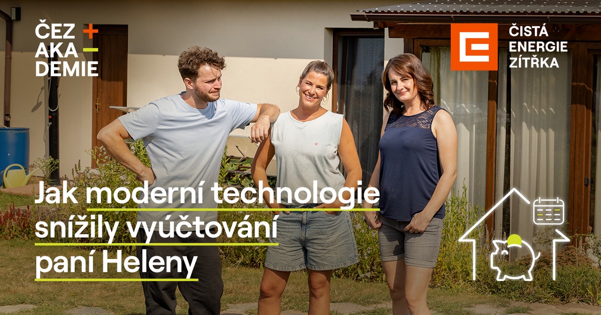 Jak moderní technologie snížily vyúčtování paní Heleny | ČEZ Akademie